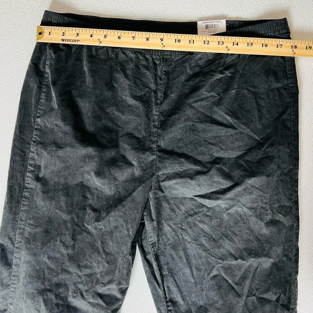 Karen Scott Women's Petite Corduroy Pull-On Pants, Charcoal Size PXL NWT - Picture 6 of 12